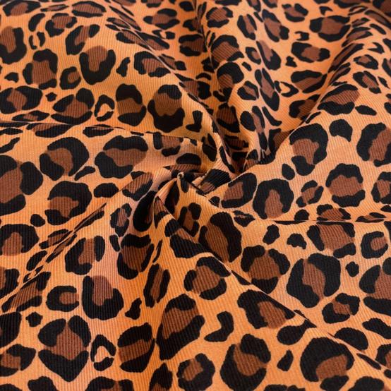 Tissu Milleraies ex2606 velours milleraies léo caramel