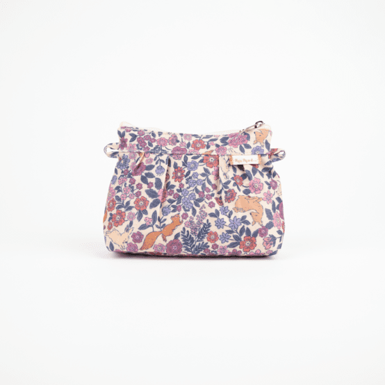 Mini pochette plissée comptine enchantée rose