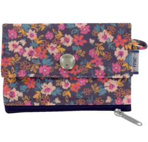 Mini pochette porte-monnaie hippie fleurie