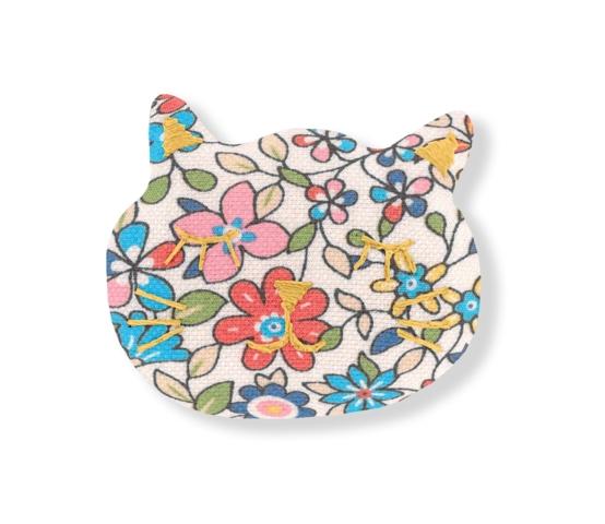 Barrette miaou mille et une fleurs