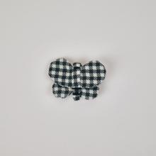 Barrette petit papillon vichy noir
