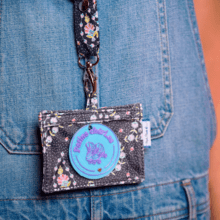 Porte badge bleudana