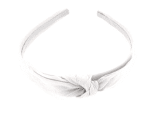 Serre-tête noeud blanc