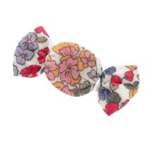 Petite barrette mini bonbon porcelaine rosée