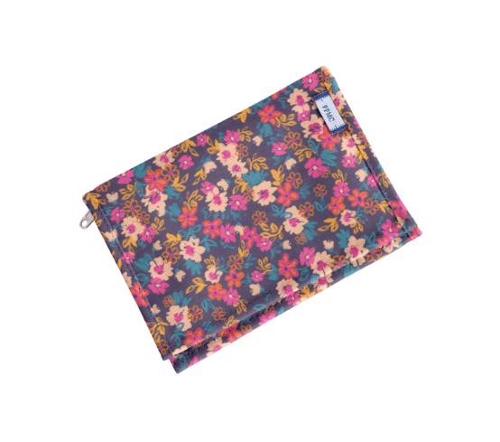 Portefeuille compact hippie fleurie
