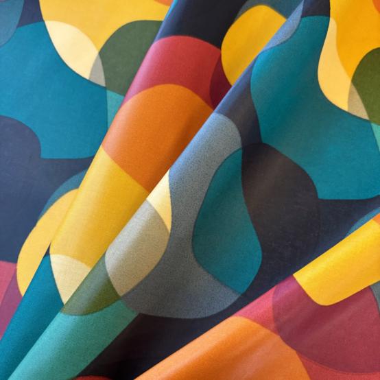 Tissu enduit  au mètre ex2583 colorama
