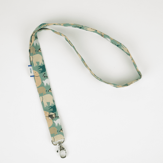 Porte-clés collier safari kaki