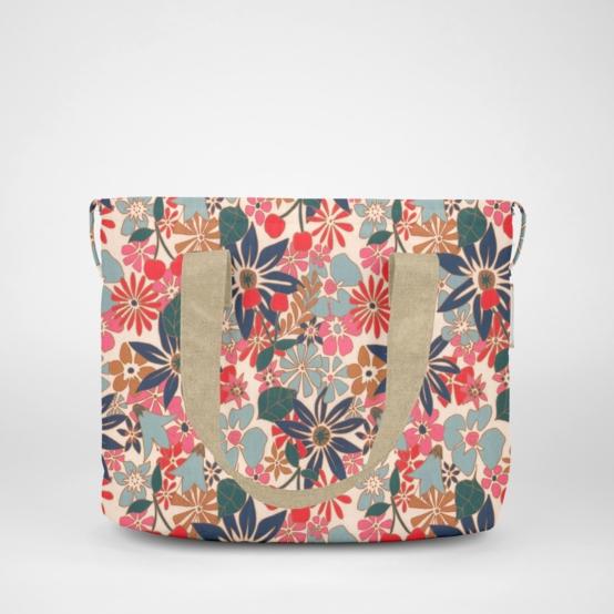 Sac Lunch Isotherme cerise en fleur