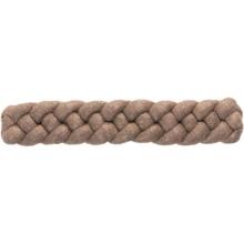 Barrette cheveux tressée lin cuivré