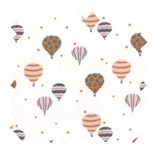 Tissu coton au mètre montgolfiere