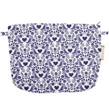 Pochette tissu scandinavia bleu
