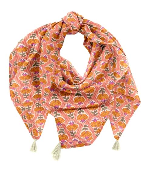 Foulard pompon shanti