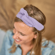 Bandeau vintage gaze lilas
