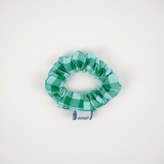 Mini Chouchou vichy vert menthe