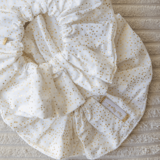 Chouchou  blanc pailleté