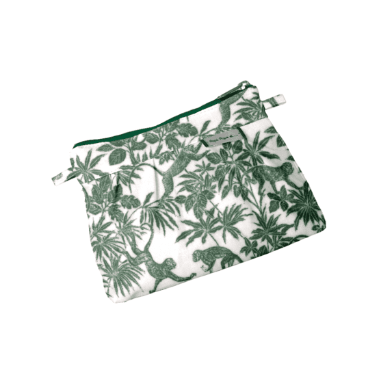 Mini pochette plissée jungle vintage