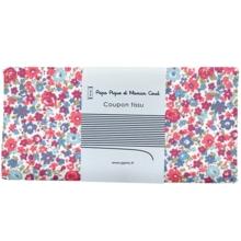 Coupon tissu 50 cm ex2411 jardin jean corail