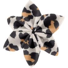 Barrette fleur étoile 4 leopard