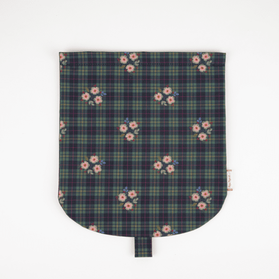 Rabat petite besace tartan fleuri
