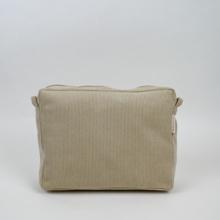 Base grande besace sans bandoulière velours côtelé beige