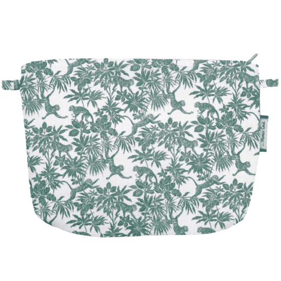 Pochette tissu jungle vintage