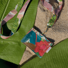 Porte badge fleurs des iles