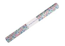 Coupon tissu enduit de 35cm  pastel fleuri