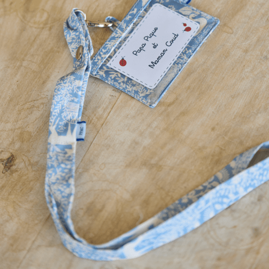 Porte-clés collier toile de biche