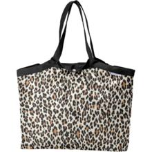 Sac cabas taille moyenne plissé leopard