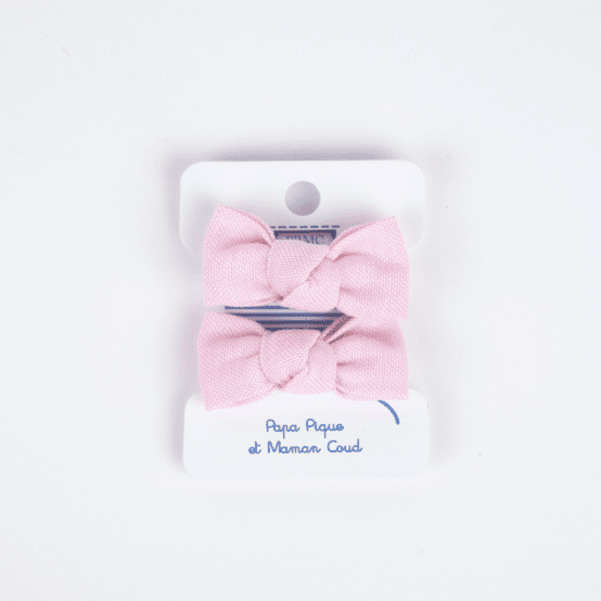 Mousse petit noeud oxford rose