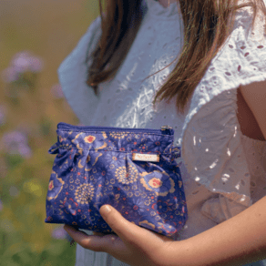 Mini pochette plissée lavandula