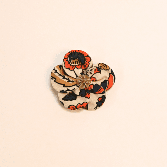 Petite Barrette Pétales de Fleur plumes d'été