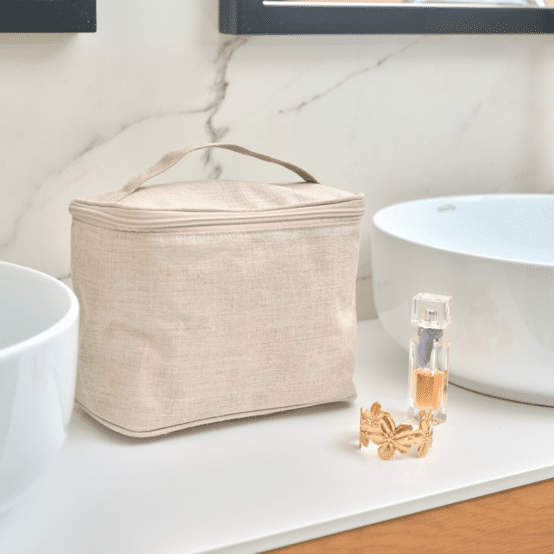 Vanity grand lin argenté