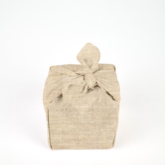 Furoshiki petit 35 x 35 cm  lin pailleté