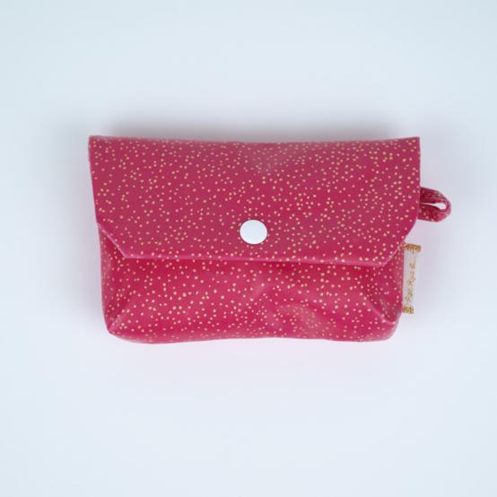 Pochette Savon fuchsia pailleté