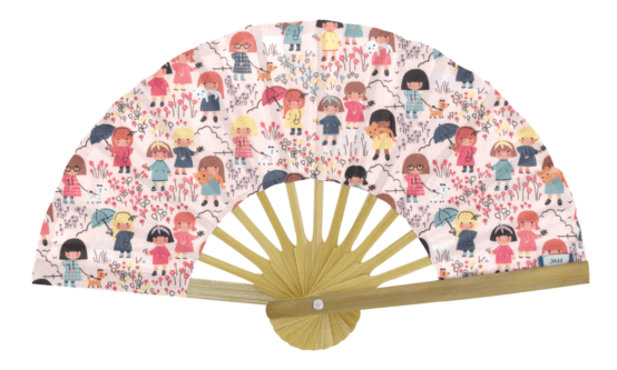 Eventail petites filles pop