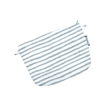 Mini pochette tissu rayé bleu blanc