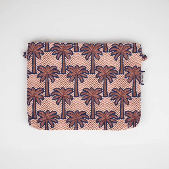 Pochette tissu palmeraie
