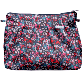 Pochette plissée romance fleurie