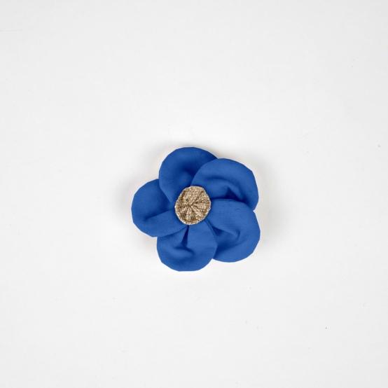 Mini Barrette Pétales de Fleur bleu navy