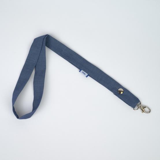 Porte-clés collier jean fin