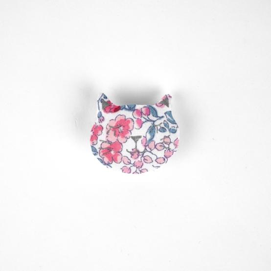 Barrette miaou rose grenadine