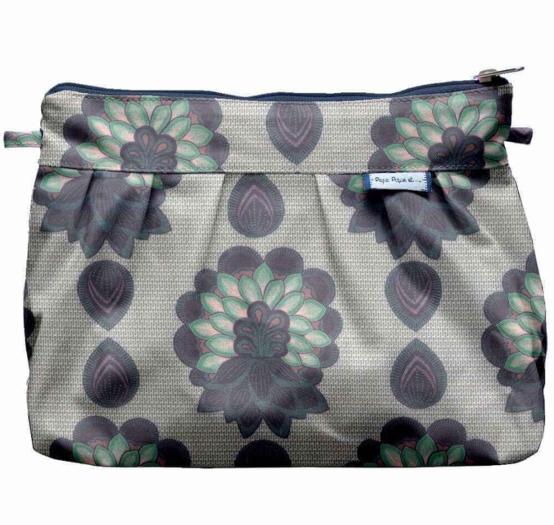 Pochette plissée lotus vert