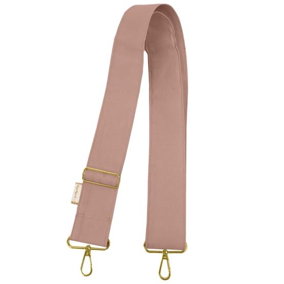 Bandoulière large vieux rose