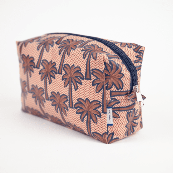Trousse de toilette rectangle palmeraie
