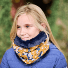 Echarpe tube enfant coton d'or