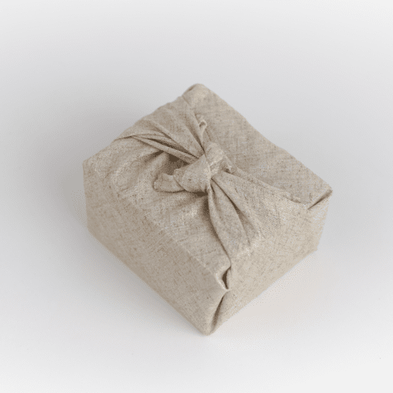 Furoshiki petit 35 x 35 cm  lin pailleté