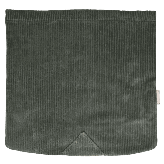 Rabat besace carré grand velours côtelé kaki