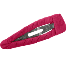 Barrette clic-clac tissu fuchsia