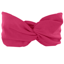 Bandeau Jersey Croisé Enfant fuchsia